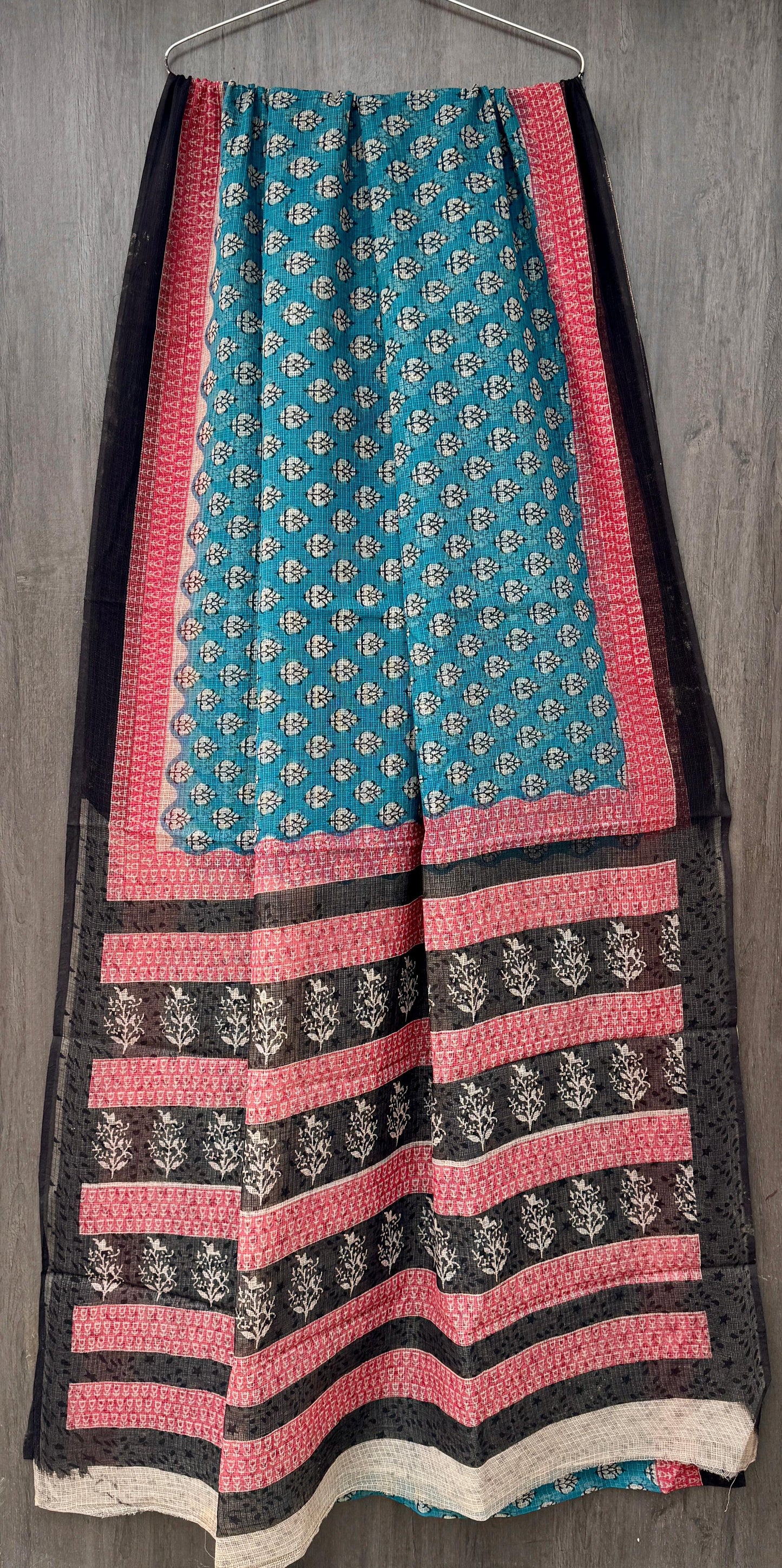 “Rangshree - Handblock Cotton Kota Saree”