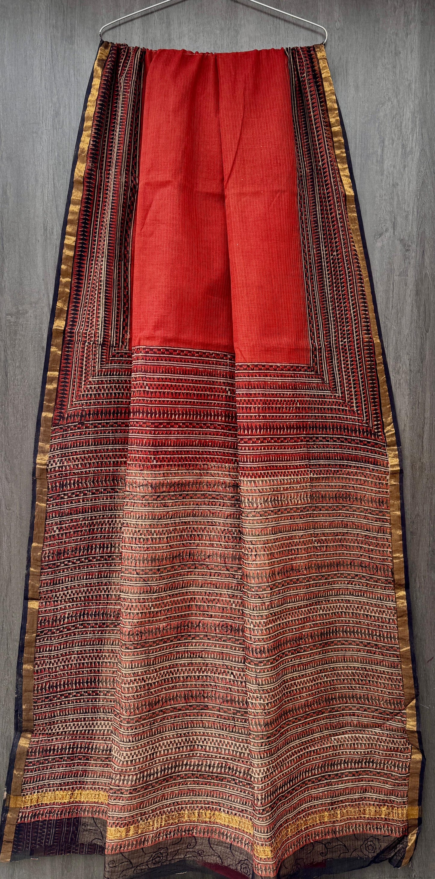 “Lalima” – Handblock Kota Doria Saree