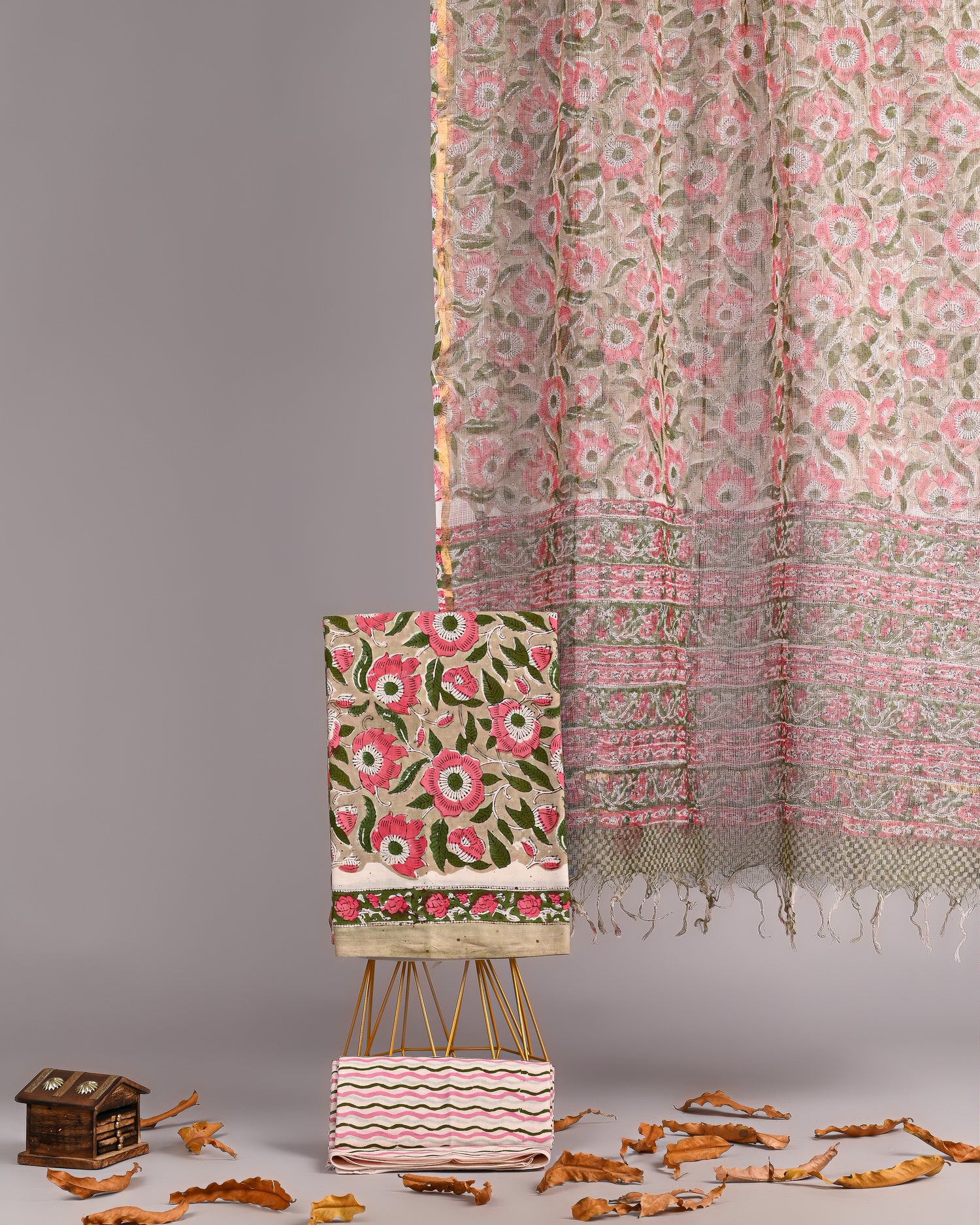 Cotton Suits With Kota Doria Duptta