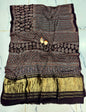 “Neelambari – Echoes of Earth & Gold Ajrakh Modal saree”