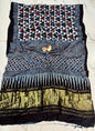“Neela Tarang – Indigo Geometry Modal Silk Saree”