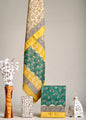 Bottle Green & Yellow Maheshwari Silk Handblock Printed Suit – Floral Delight