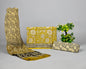 Yellow & Cream Cotton Suit with Chiffon Dupatta